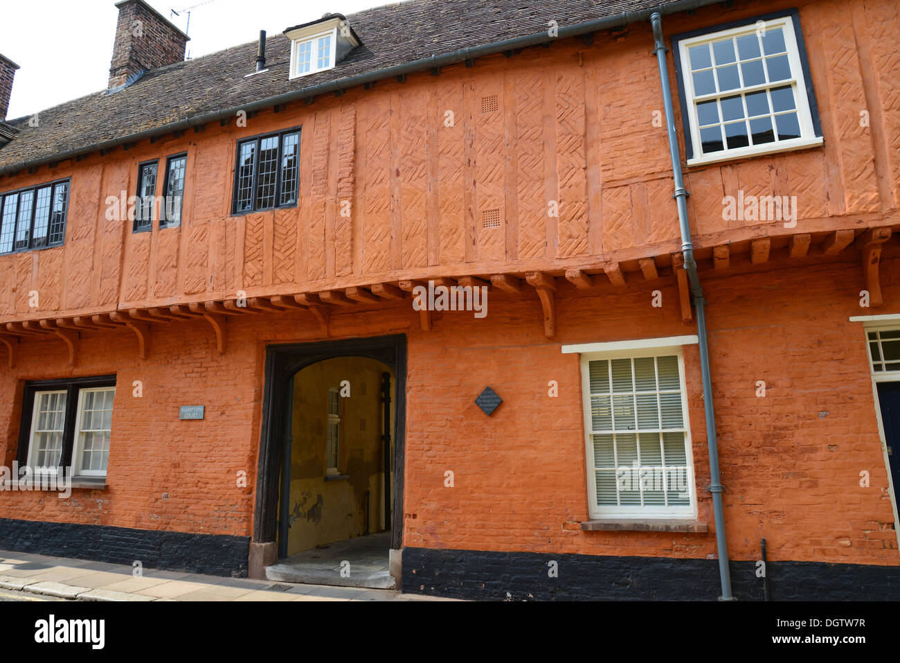 Il XIV secolo Hampton Court, Nelson Street, King's Lynn, Norfolk, Inghilterra, Regno Unito Foto Stock