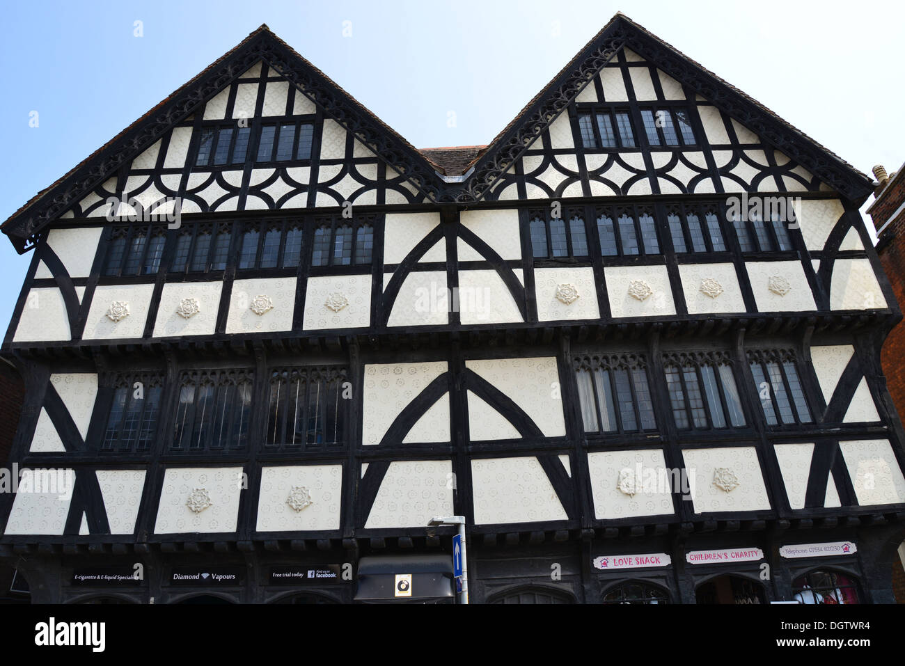 15th ° secolo Shodfriar's Hall, South Square, Custom House Quay, Boston, Lincolnshire, Inghilterra, Regno Unito Foto Stock