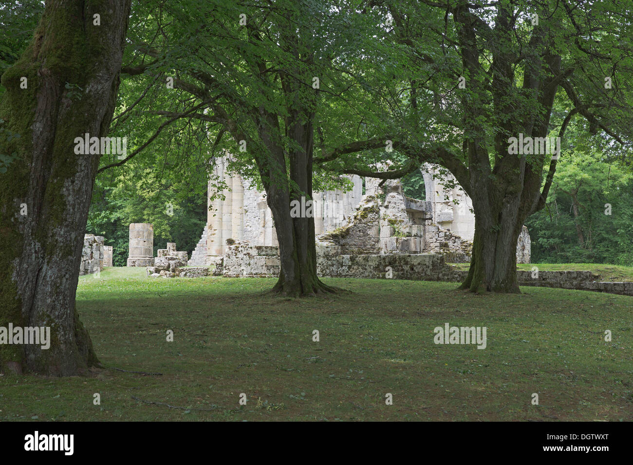 Diruta chiesa Montfaucon d'Argonne Foto Stock