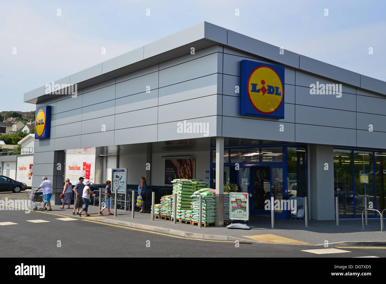 Supermercato Lidl, Goldsworthy modo, St Albans, Cornwall, England, Regno Unito Foto Stock