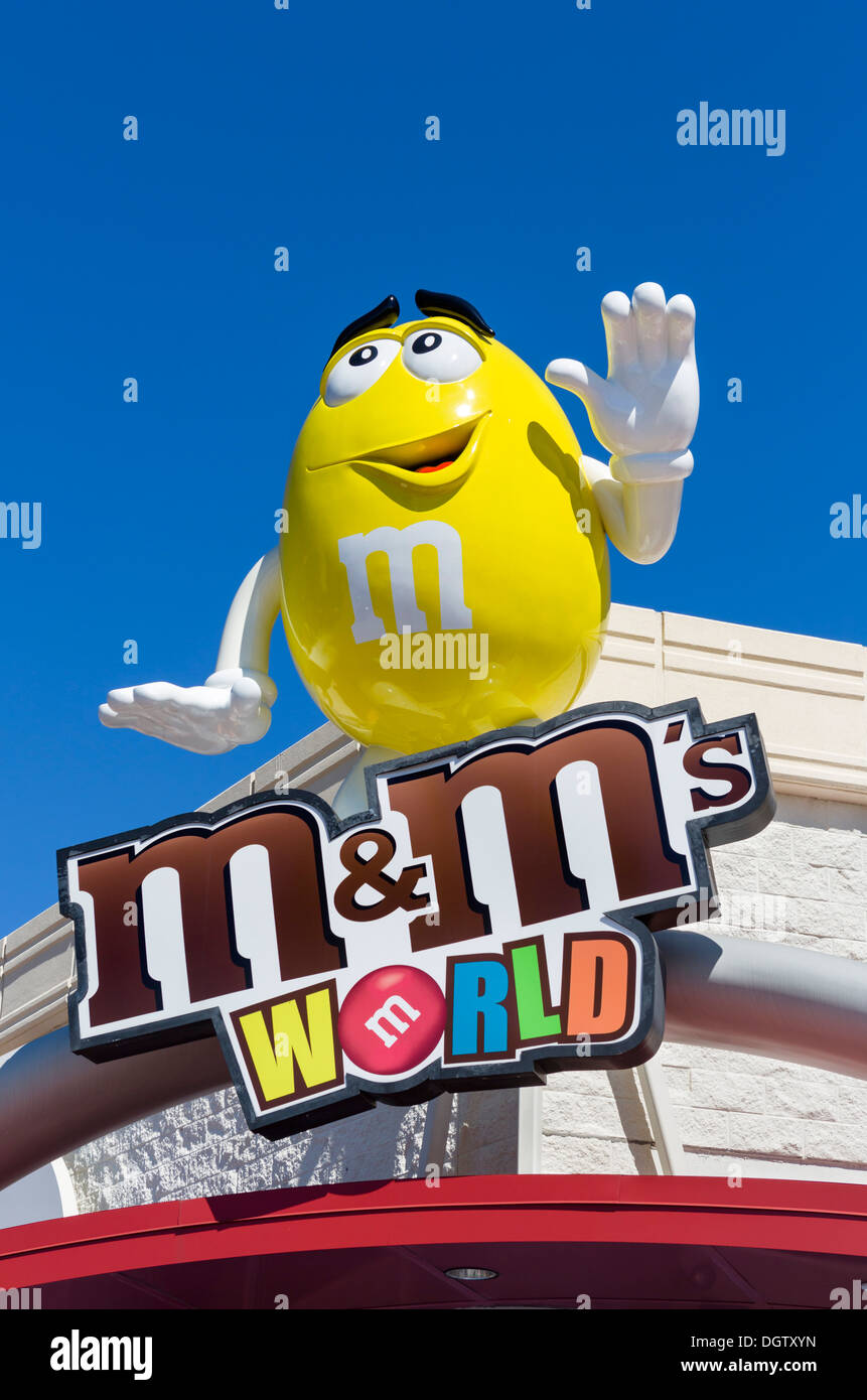 M&M's World in Florida Mall, Orlando, Florida centrale, STATI UNITI D'AMERICA Foto Stock
