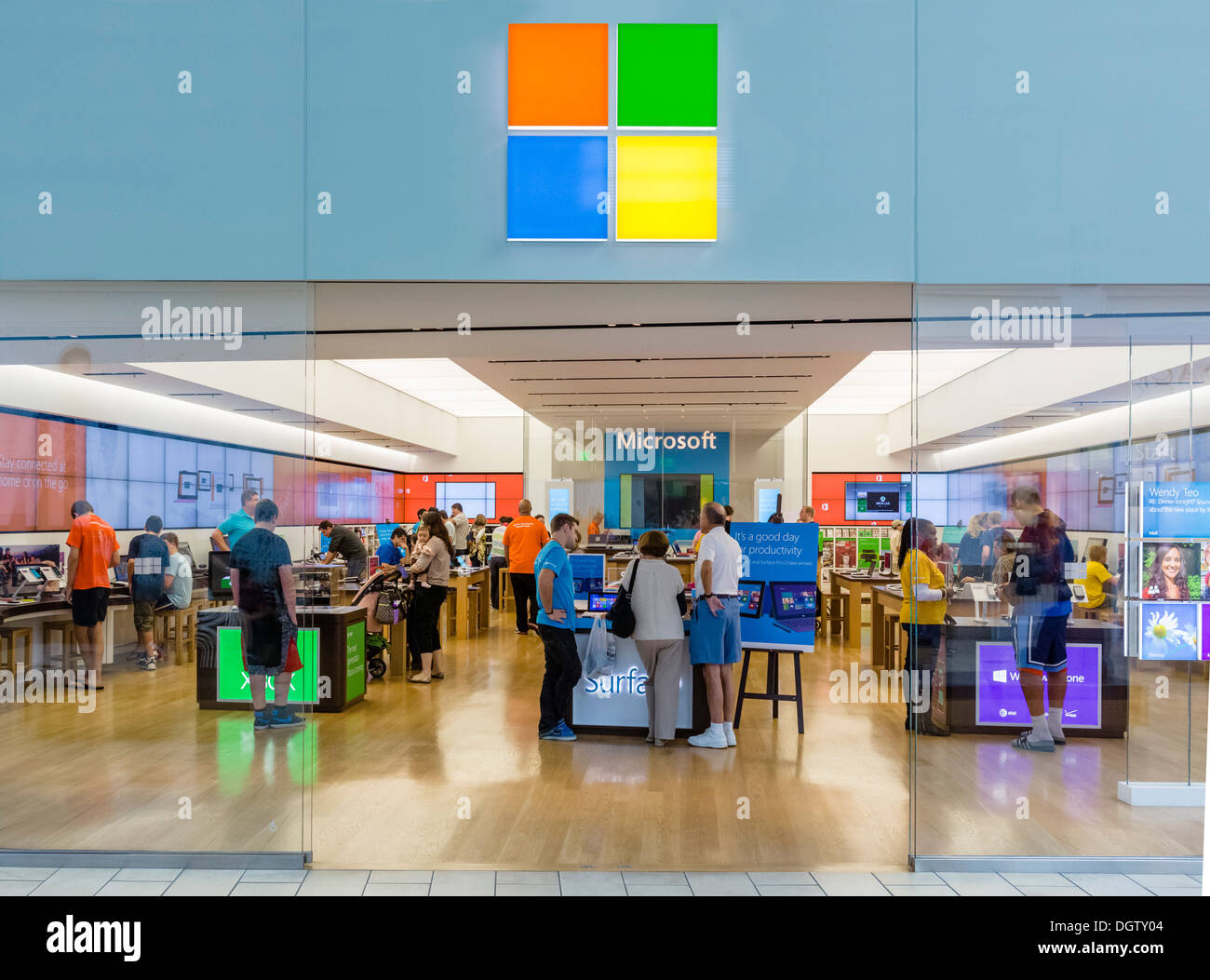 Microsoft store presso il Centro Commerciale Florida, Orlando, Florida centrale, STATI UNITI D'AMERICA Foto Stock