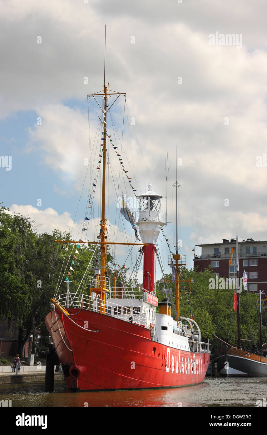 Il tedesco lightship Bay Foto Stock