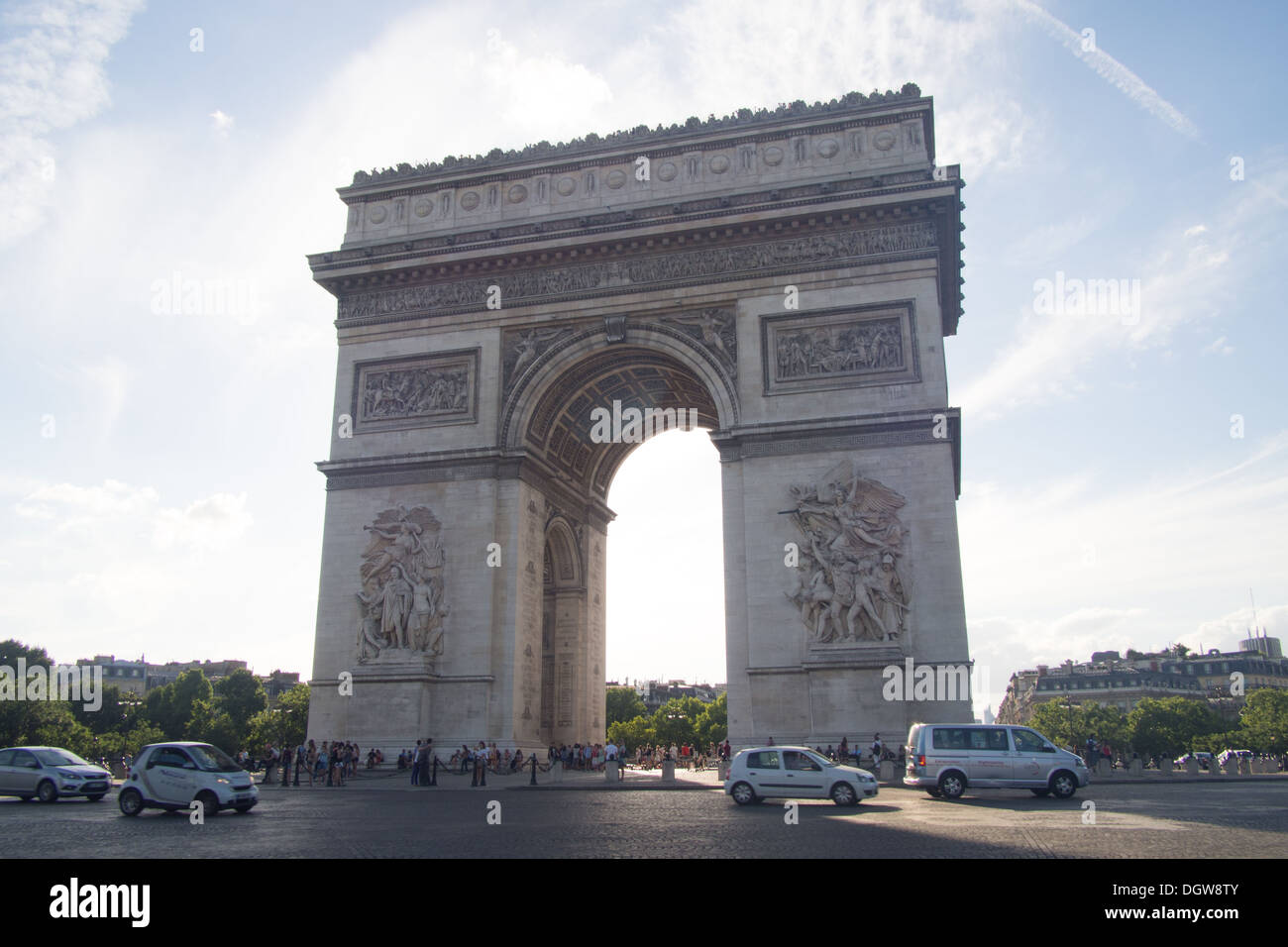 Arco di Trionfo, Parigi, Francia Foto Stock