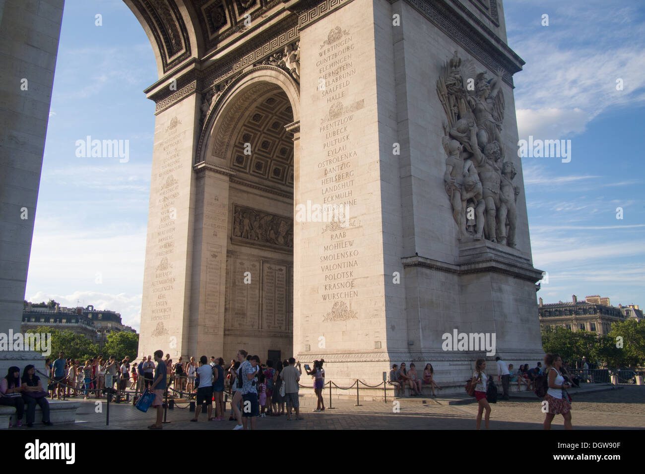 Arco di Trionfo, Parigi, Francia Foto Stock