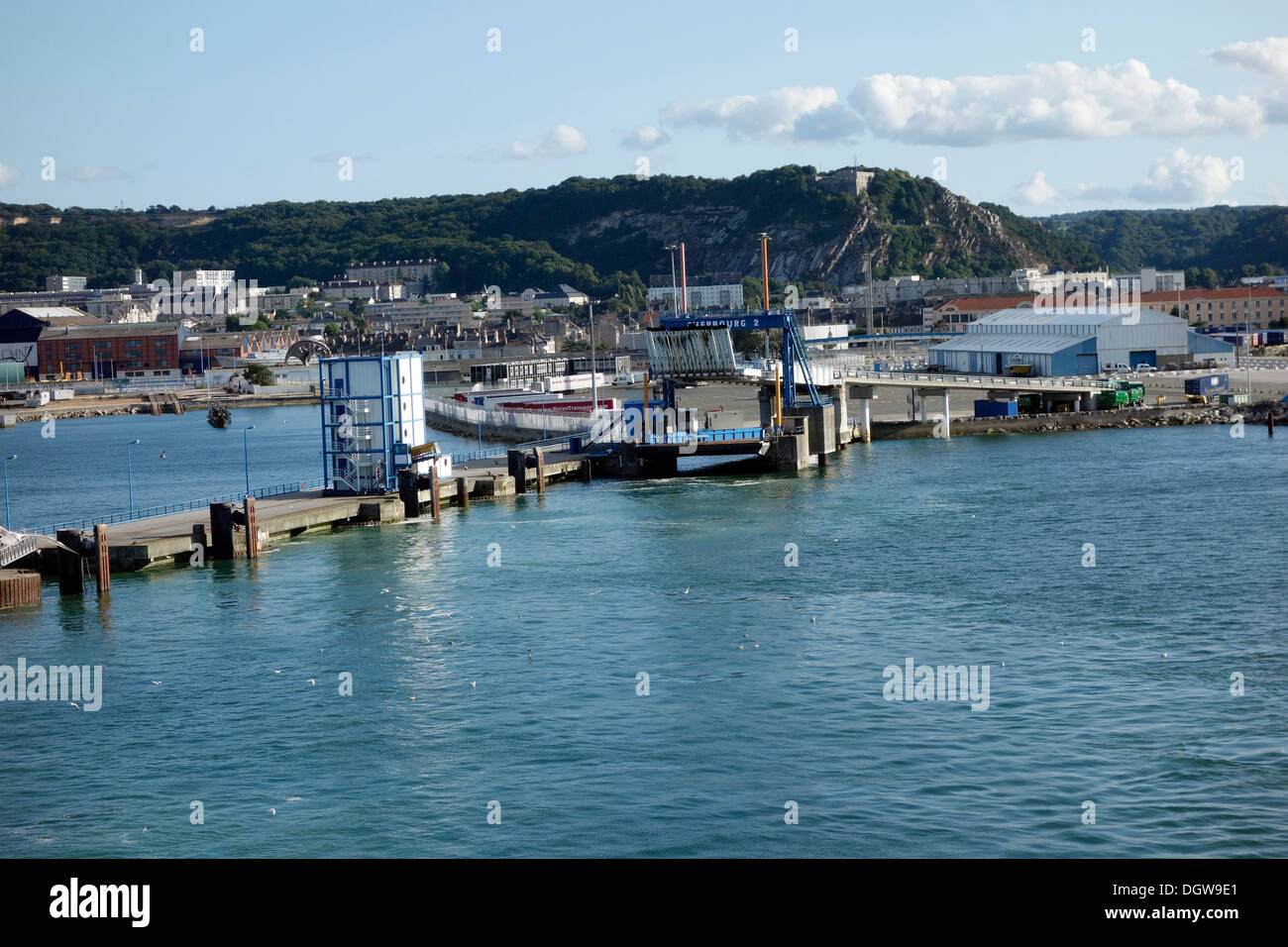 Porto di Cherbourg Foto Stock