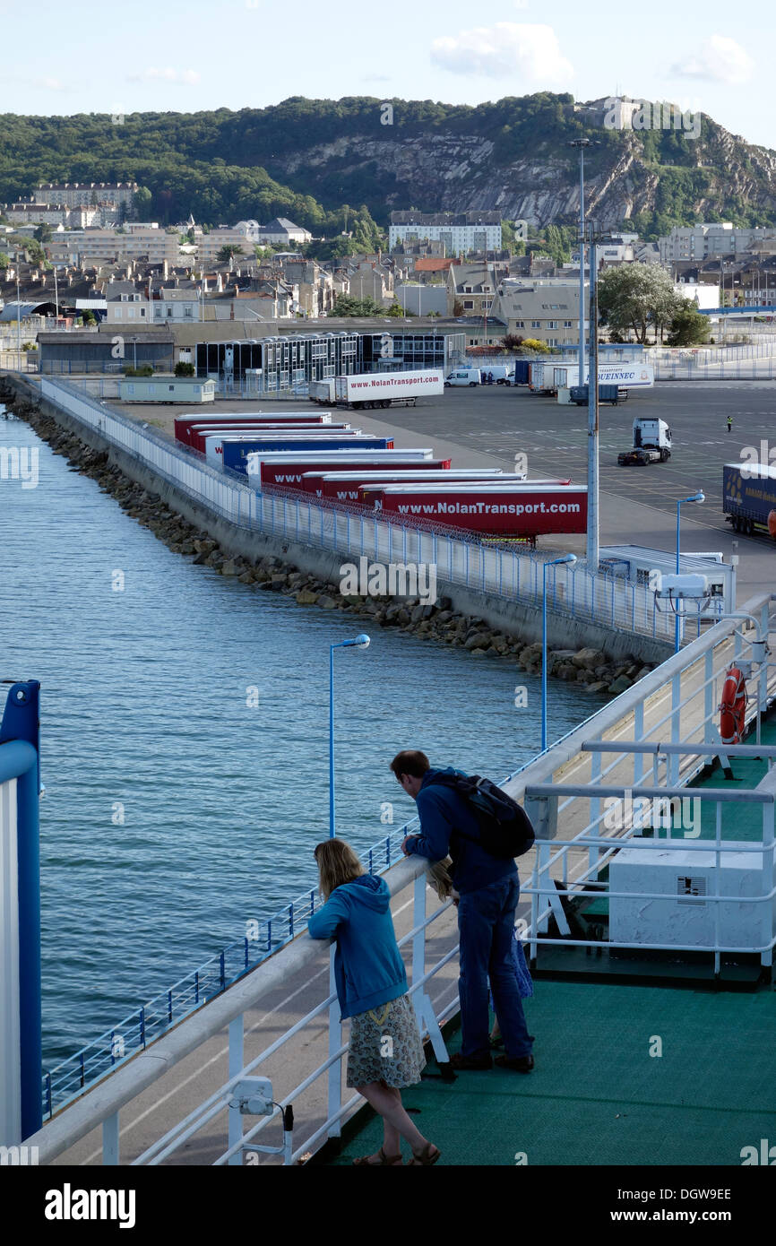 Porto di Cherbourg Foto Stock