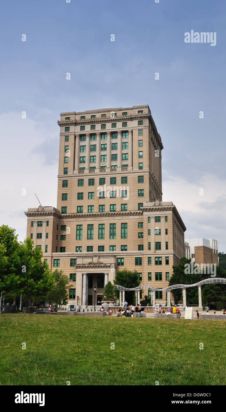 Downtown Asheville, North Carolina, STATI UNITI D'AMERICA Foto Stock