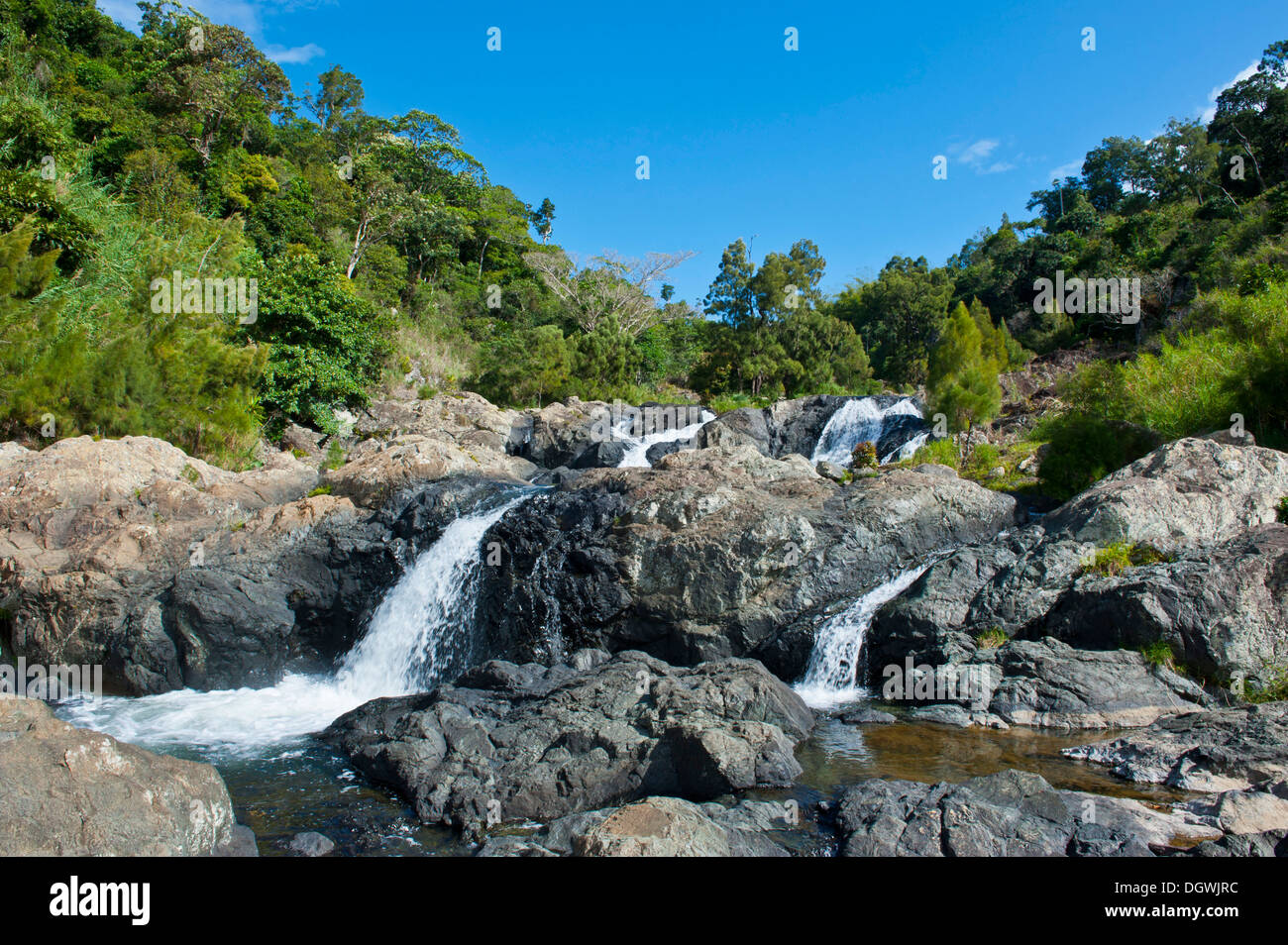 Cascate di CIU, Grande Terre, Nuova Caledonia, Francia Foto Stock