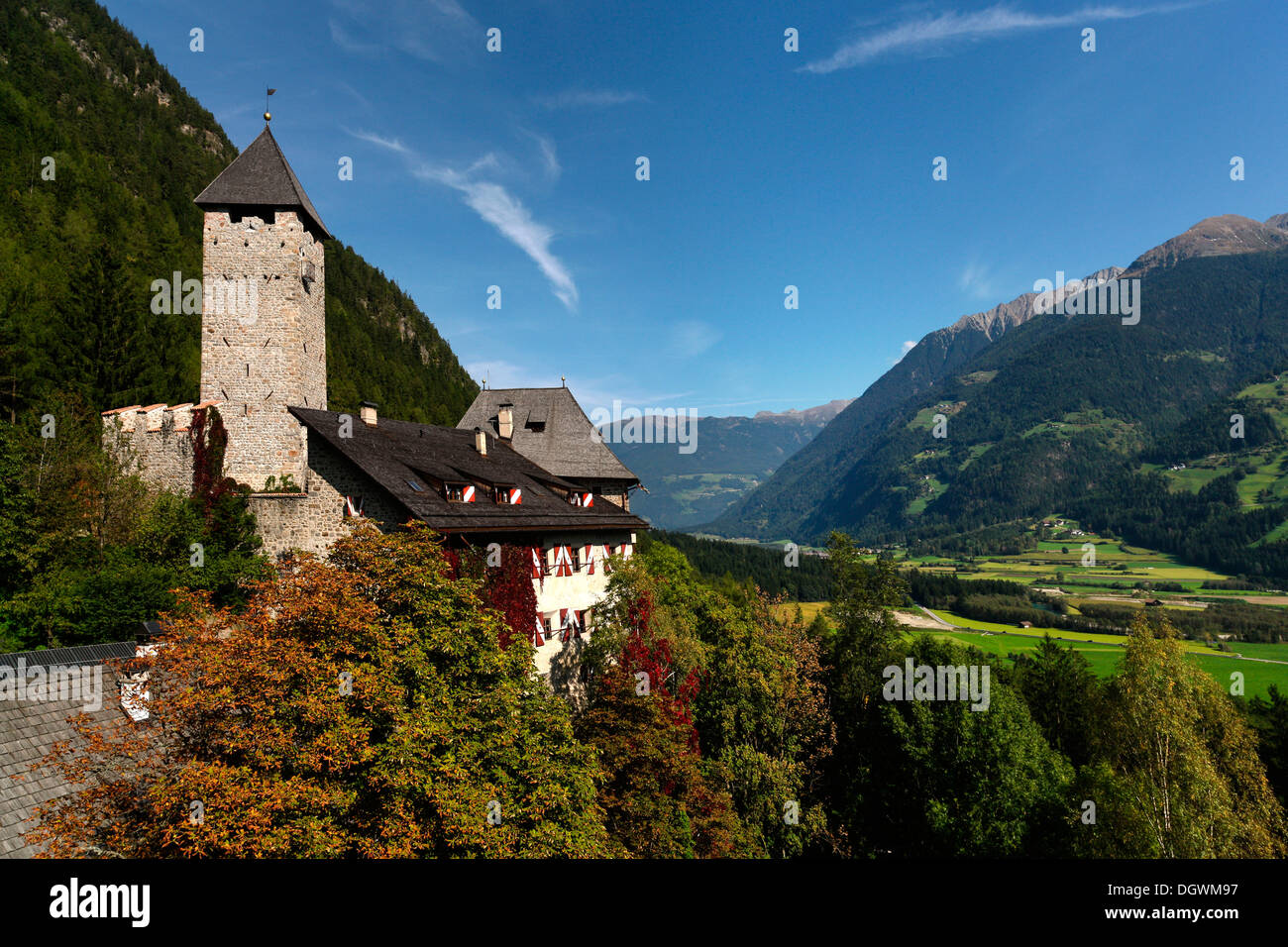 Burg Neuhaus castello in Gais, Gais, Valli di Tures e Aurina, Alto Adige Provincia, Trentino-Alto Adige, Italia Foto Stock