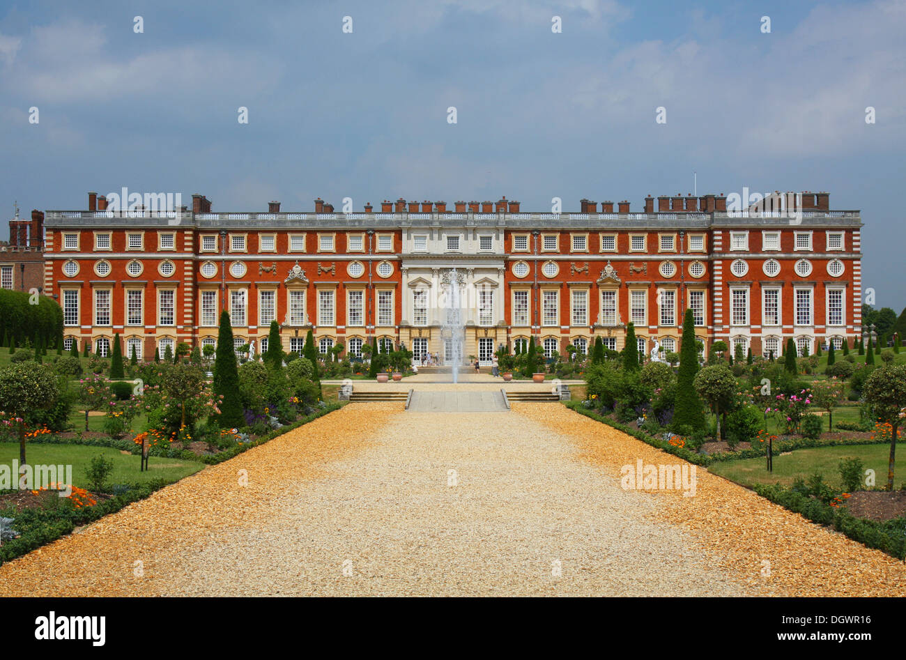 Hampton Court Palace in Inghilterra Foto Stock