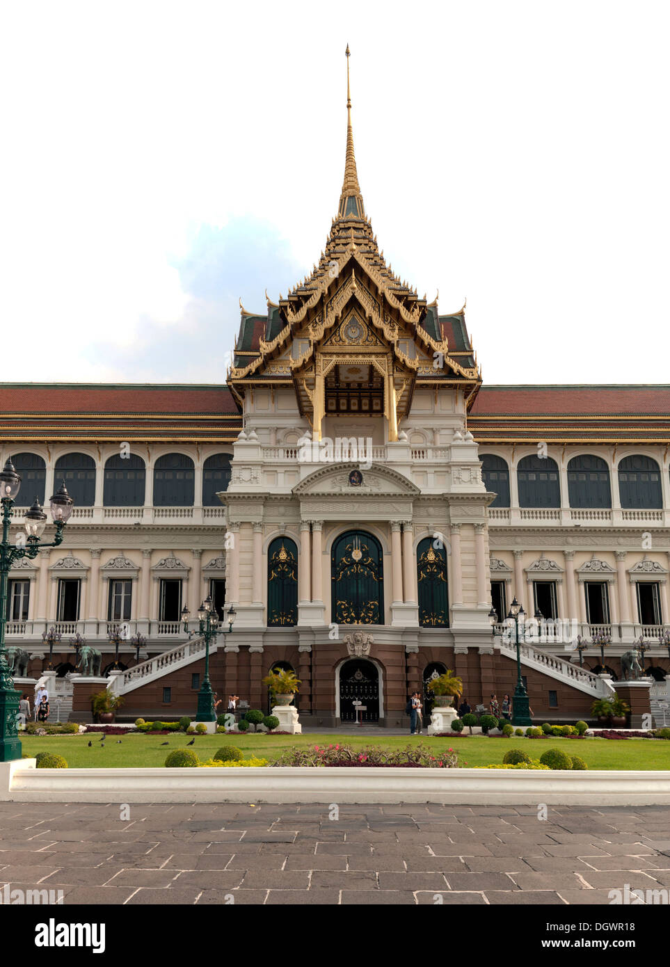 Chakri Maha Prasat, il Grand Palace, Krung Thep, Bangkok, Thailandia, Asia Foto Stock