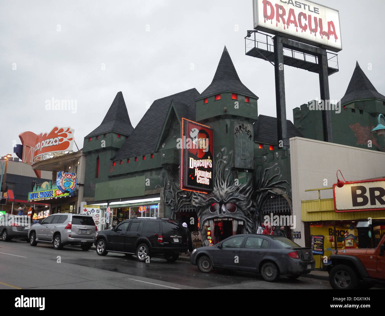 Clifton Hill il castello di Dracula Haunted House Foto Stock