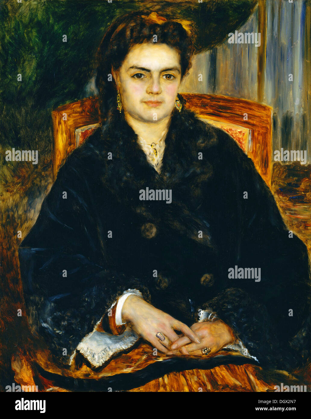 Madame Édouard Bernier (Marie-Octavie-Stéphanie Laurens) - di Pierre-Auguste Renoir, 1871 Foto Stock