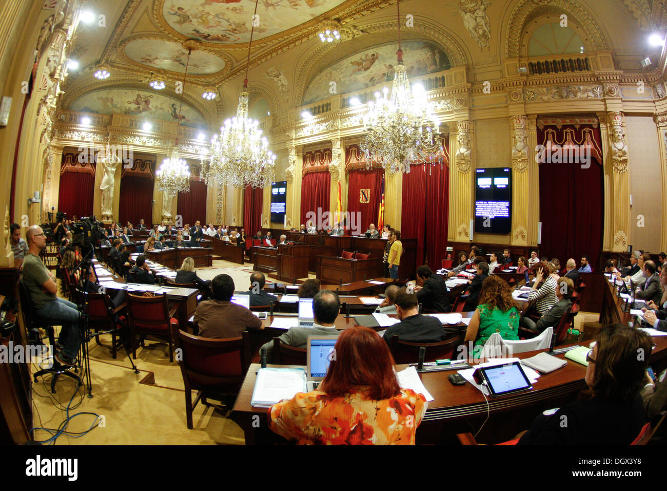 Il Parlamento camera in Palma de Maiorca, SPAGNA Foto Stock