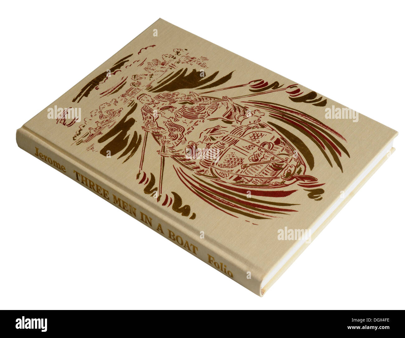 Una società Folio edizione di Tre Uomini in Barca di Jerome K Jerome Foto Stock