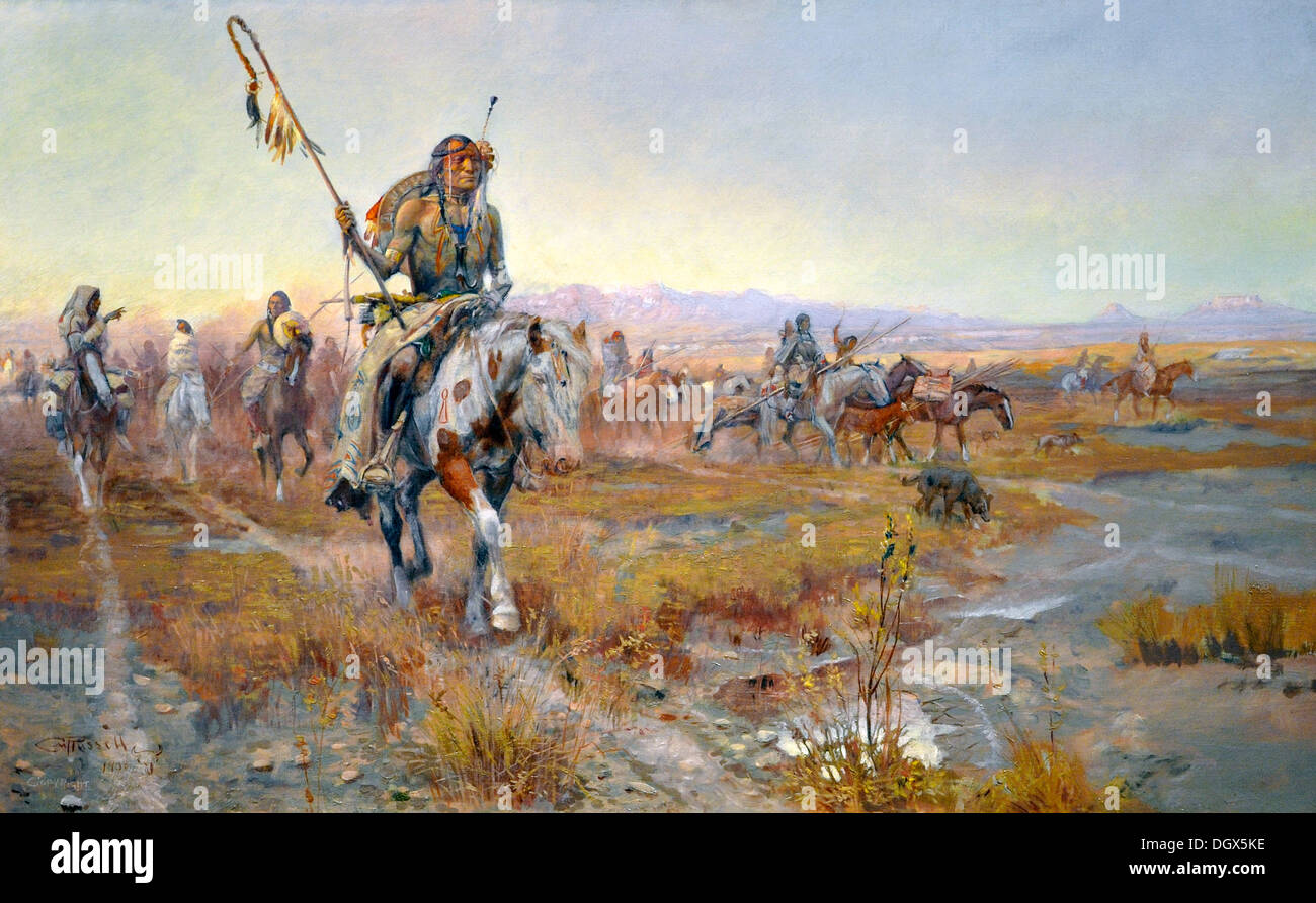 L'uomo della Medicina - da Charles Marion Russell, 1908 Foto Stock