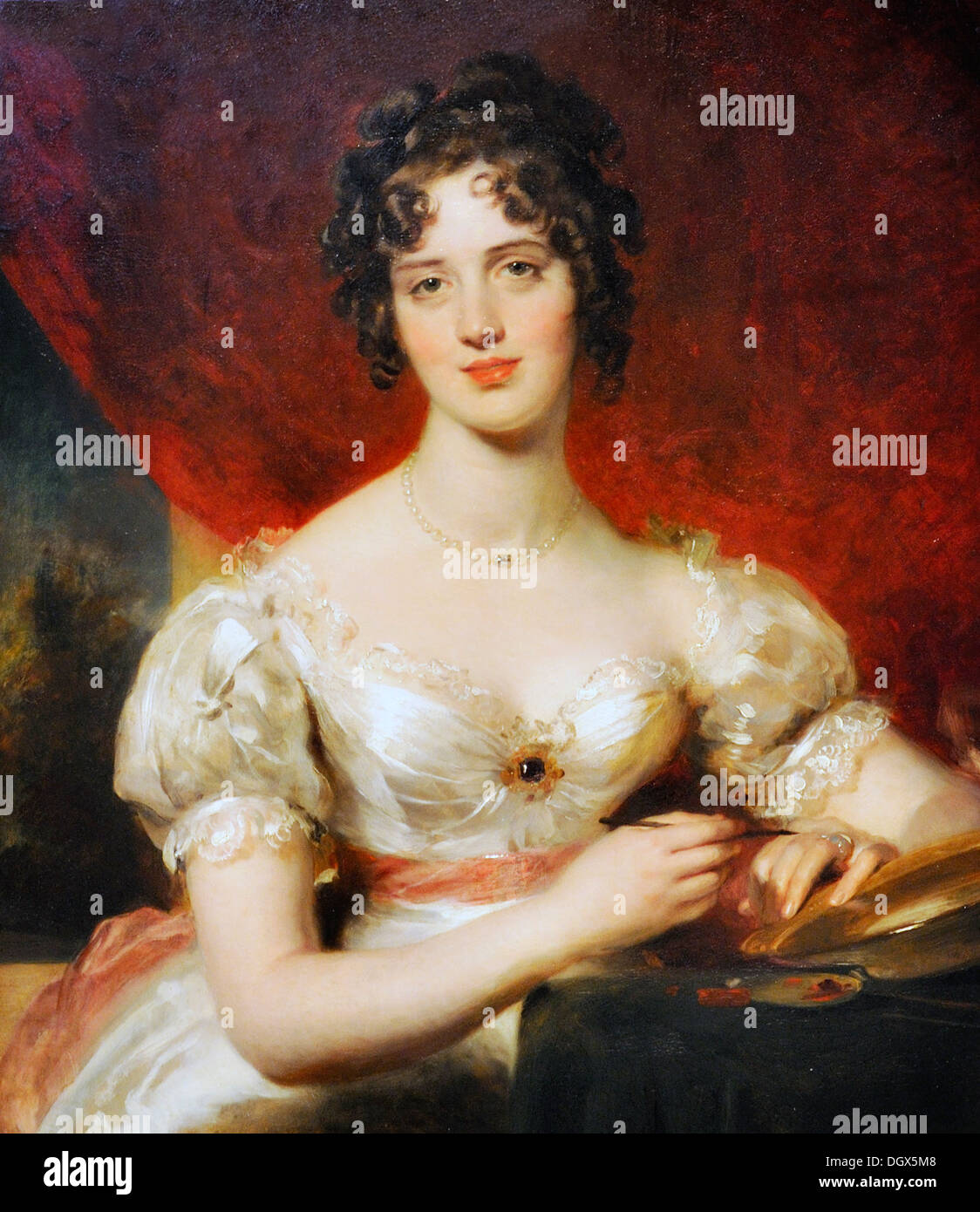 Ritratto di Maria Anna Bloxam (più tardi Sig.ra FREDERICK H. Hemming) - da Thomas Lawrence, 1825 Foto Stock