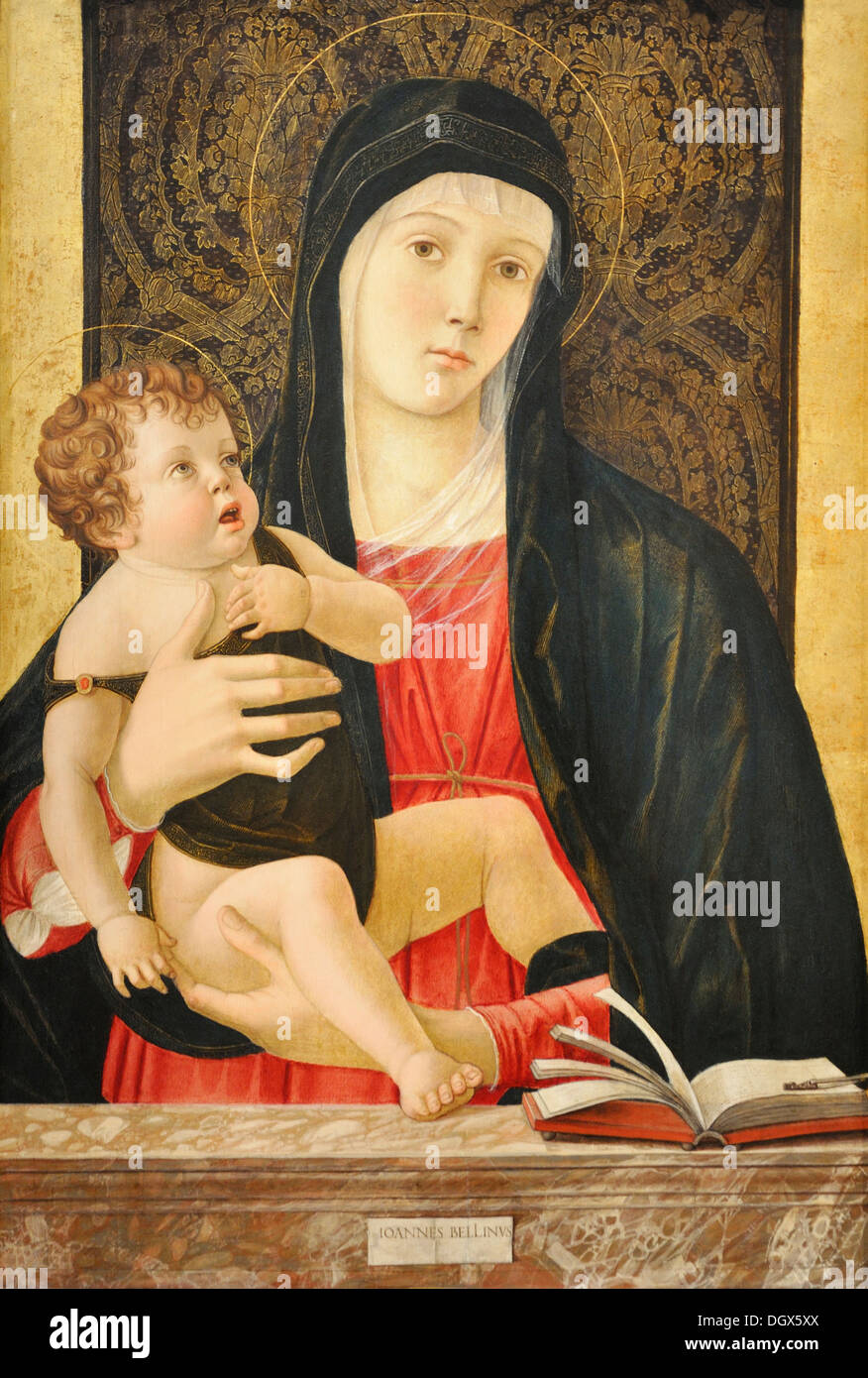 La Madonna e il bambino - di Giovanni Bellini, 1465 Foto Stock