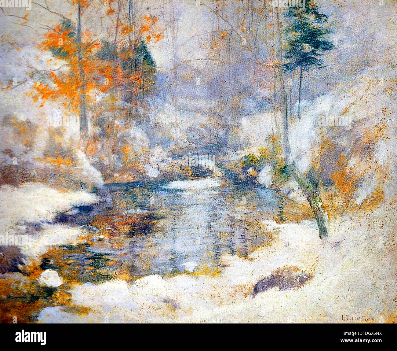 Inverno armonia - da John Henry Twachtman, 1900 Foto Stock