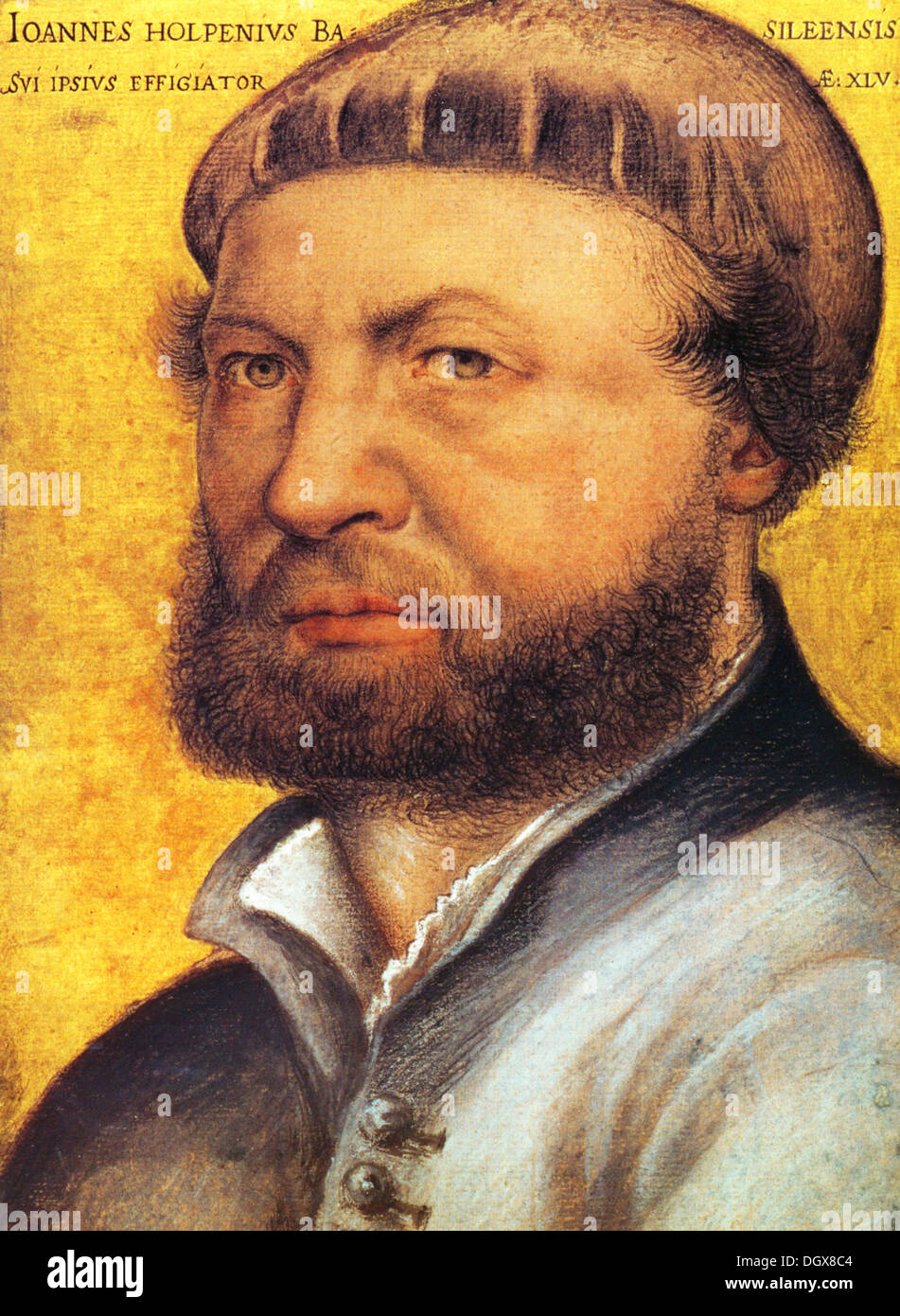 Self-portrait - da Hans Holbein, 1543 Foto Stock