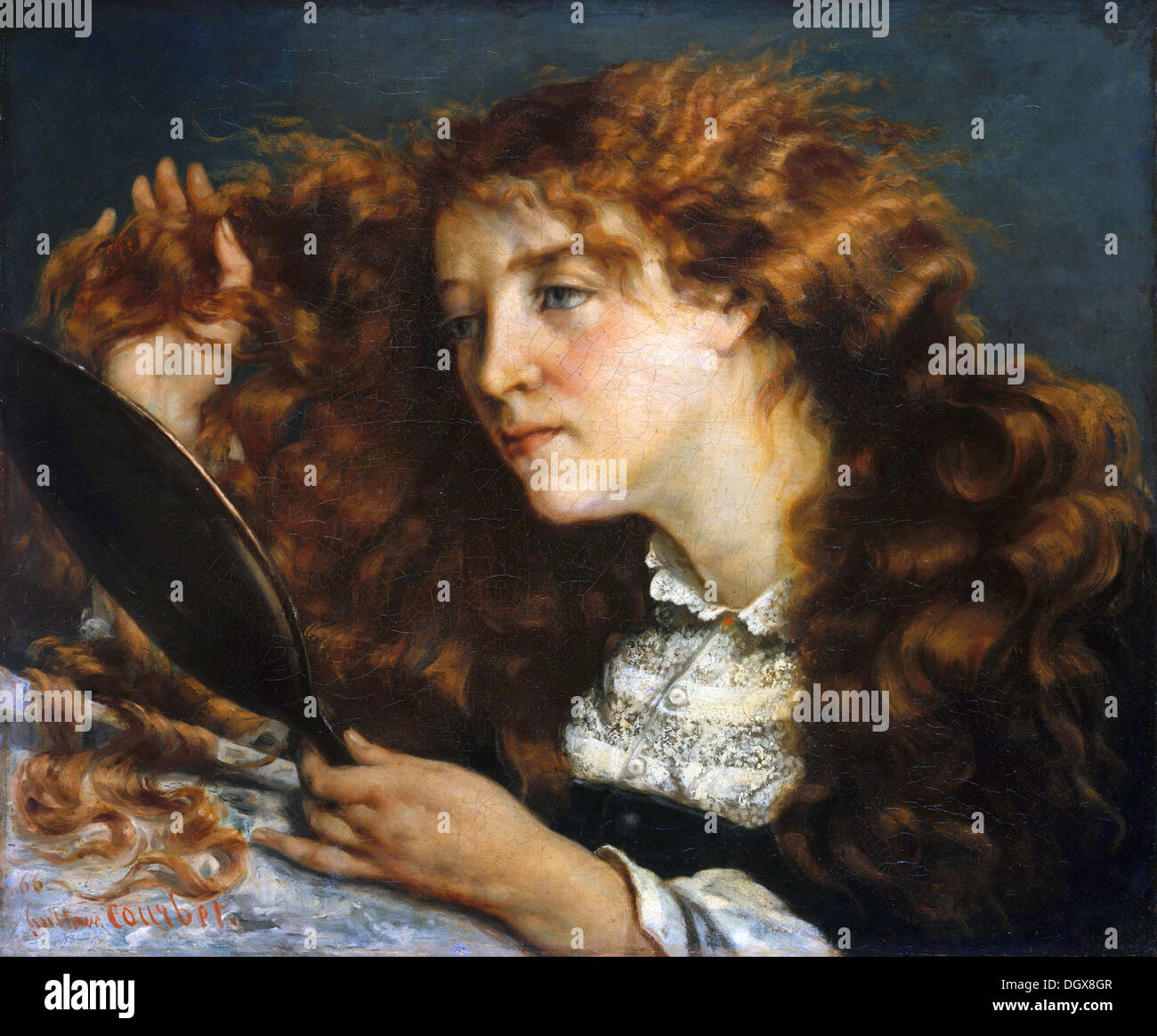 Jo, La Belle Irlandaise - da Gustave Courbet, 1866 Foto Stock