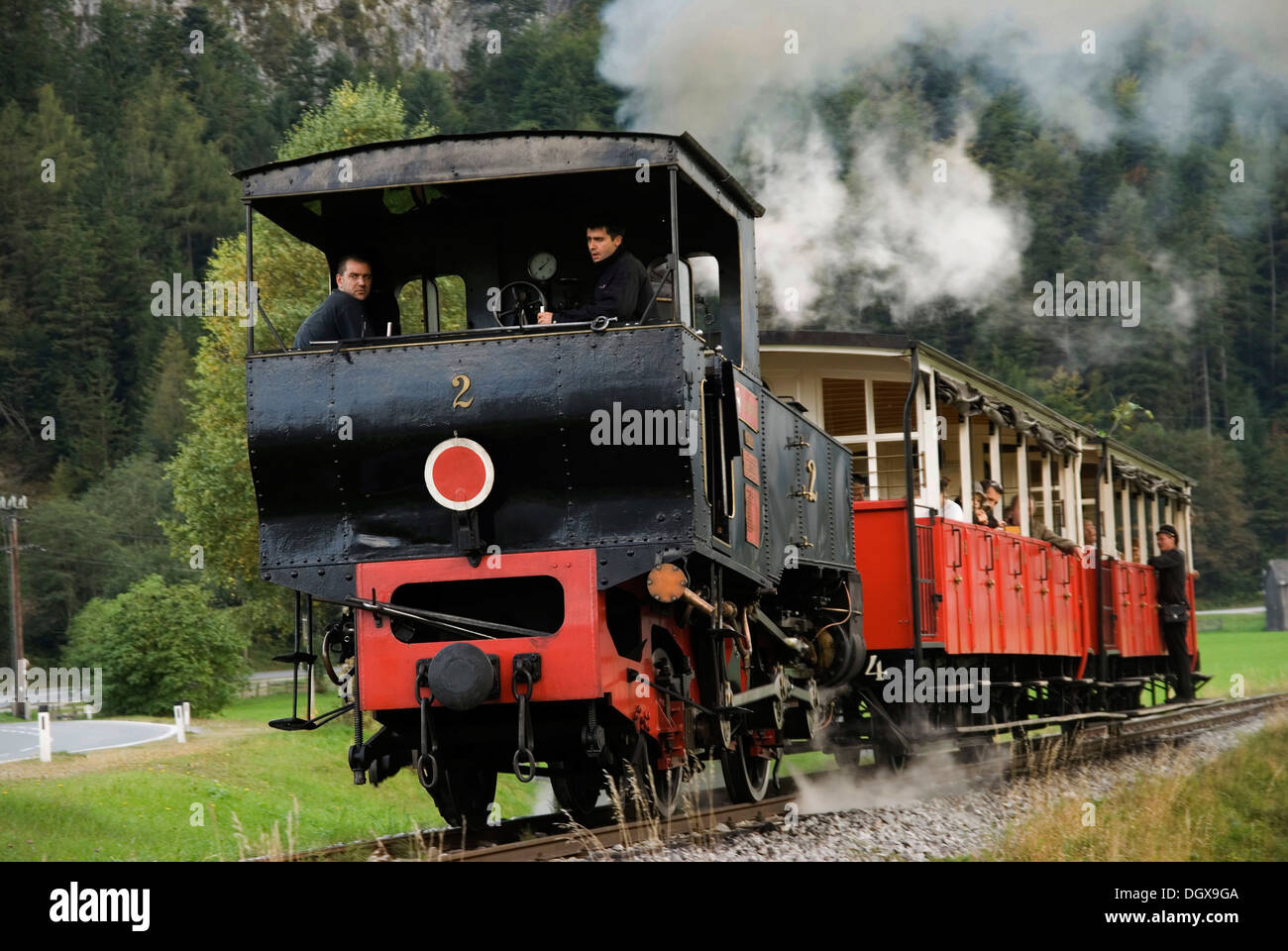 Storico di vapore di Achensee Cog Railway, Tirolo, Austria, Europa Foto Stock