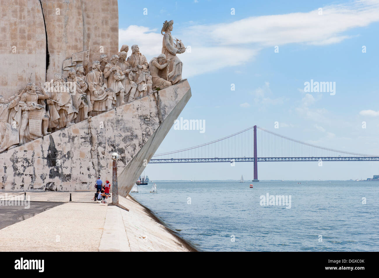 Enrico il navigatore e il portoghese età di scoperte ed esplorazioni, quartiere Belem, Lisbona, Portogallo Foto Stock