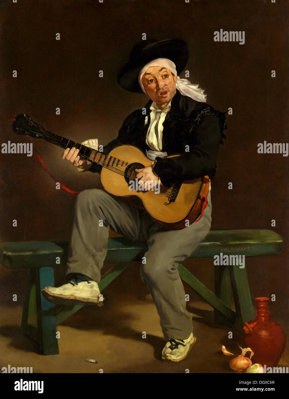 Il cantante spagnolo - da Édouard Manet, 1860 Foto Stock