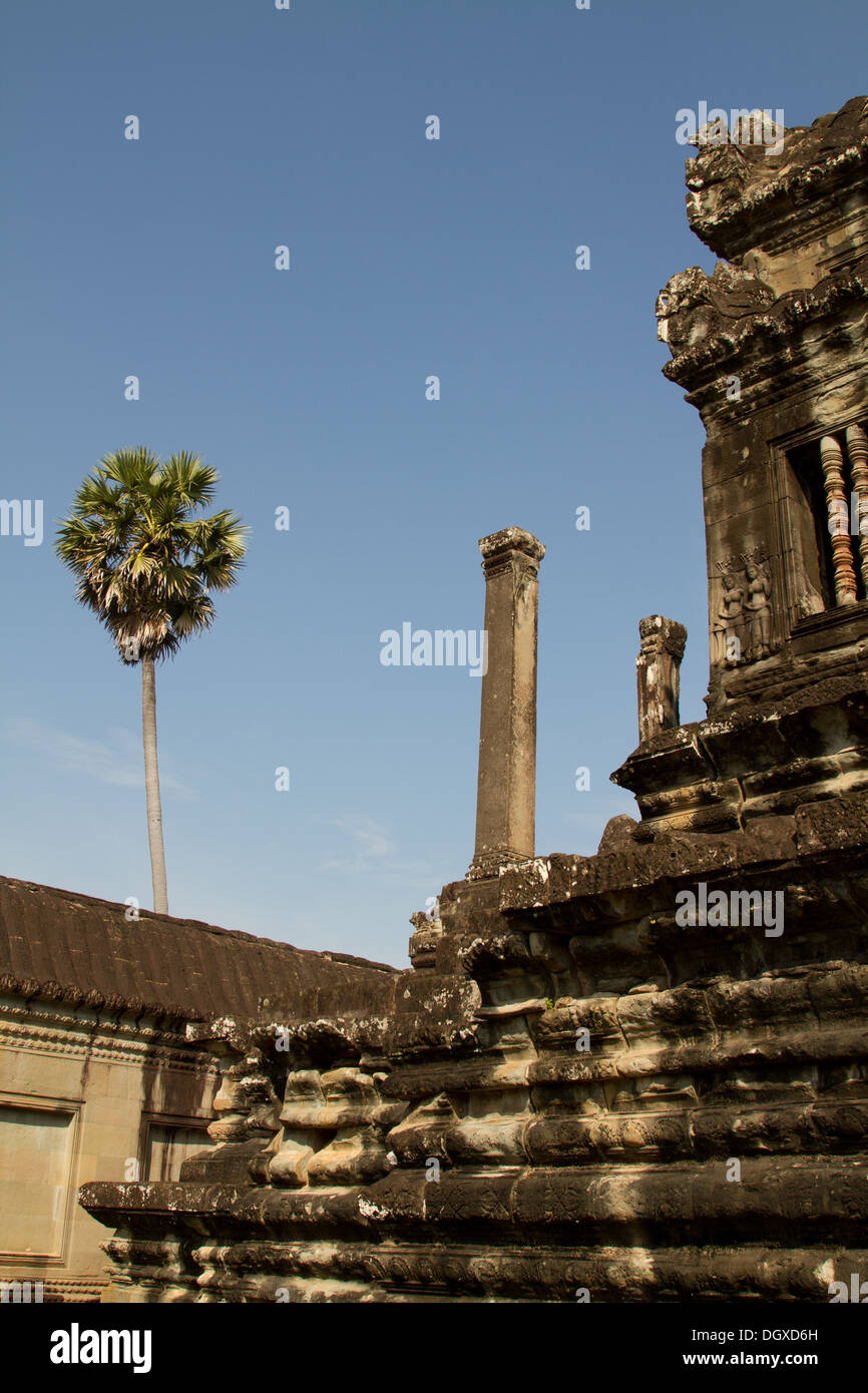 Antica Angkor Wat Cambogia edificio tempio Foto Stock
