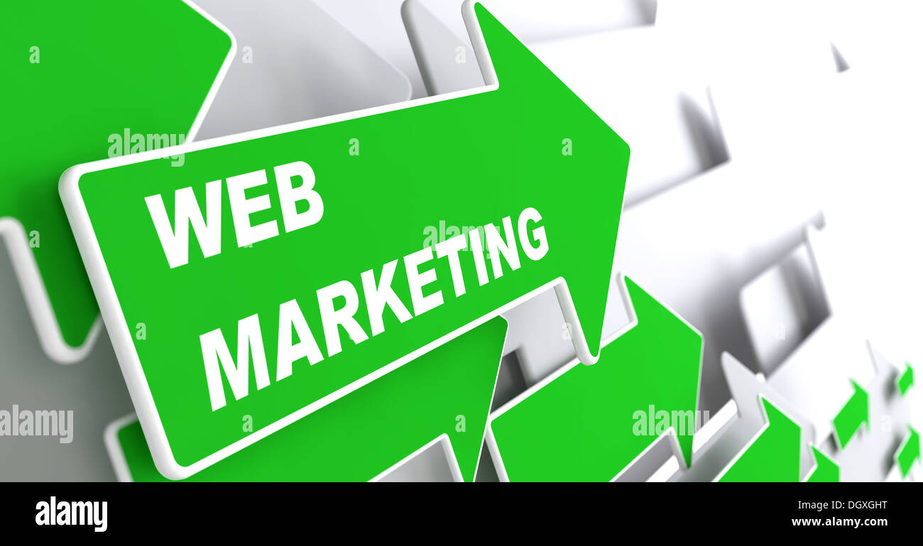 Web Marketing. Concetto di Internet. Foto Stock