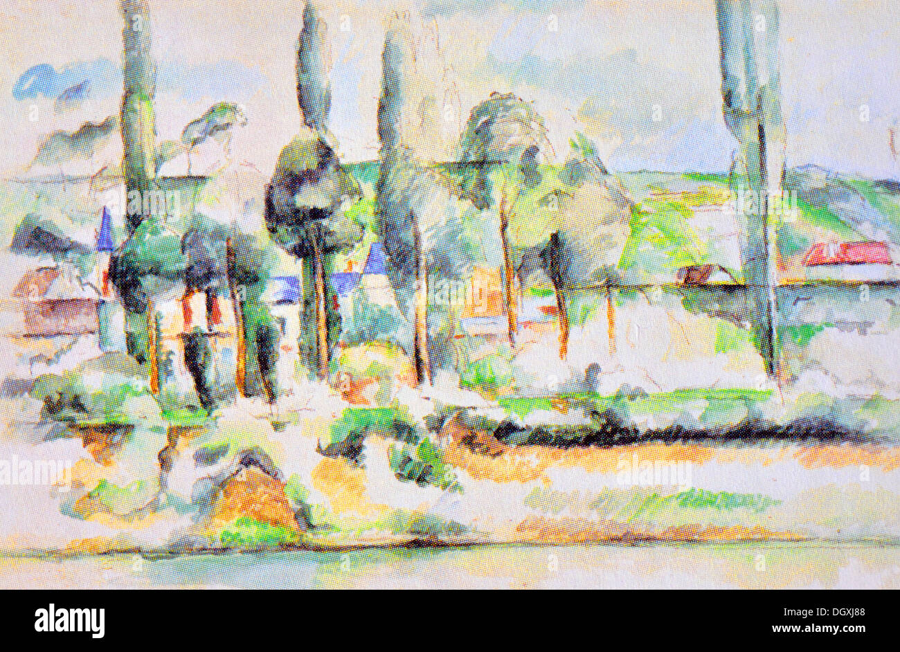 Il Castello di Medan - da Paul Cézanne Foto Stock