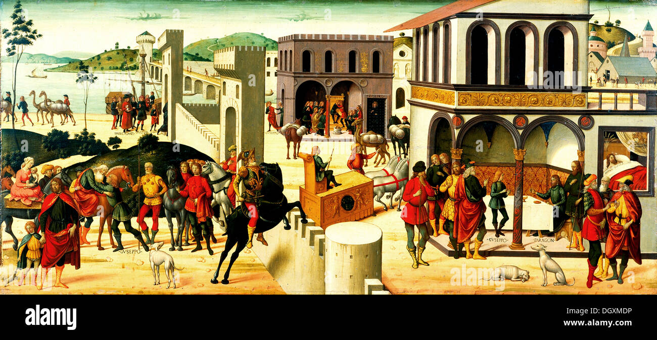 La storia di Giuseppe - da Biagio d'Antonio Foto Stock