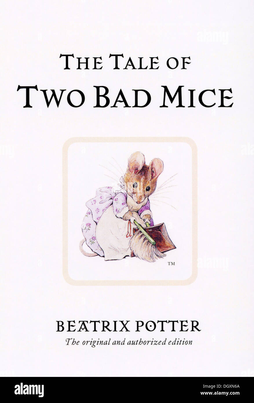 Beatrix Potter - il racconto di due topi male per la copertina del libro, 1904 Foto Stock