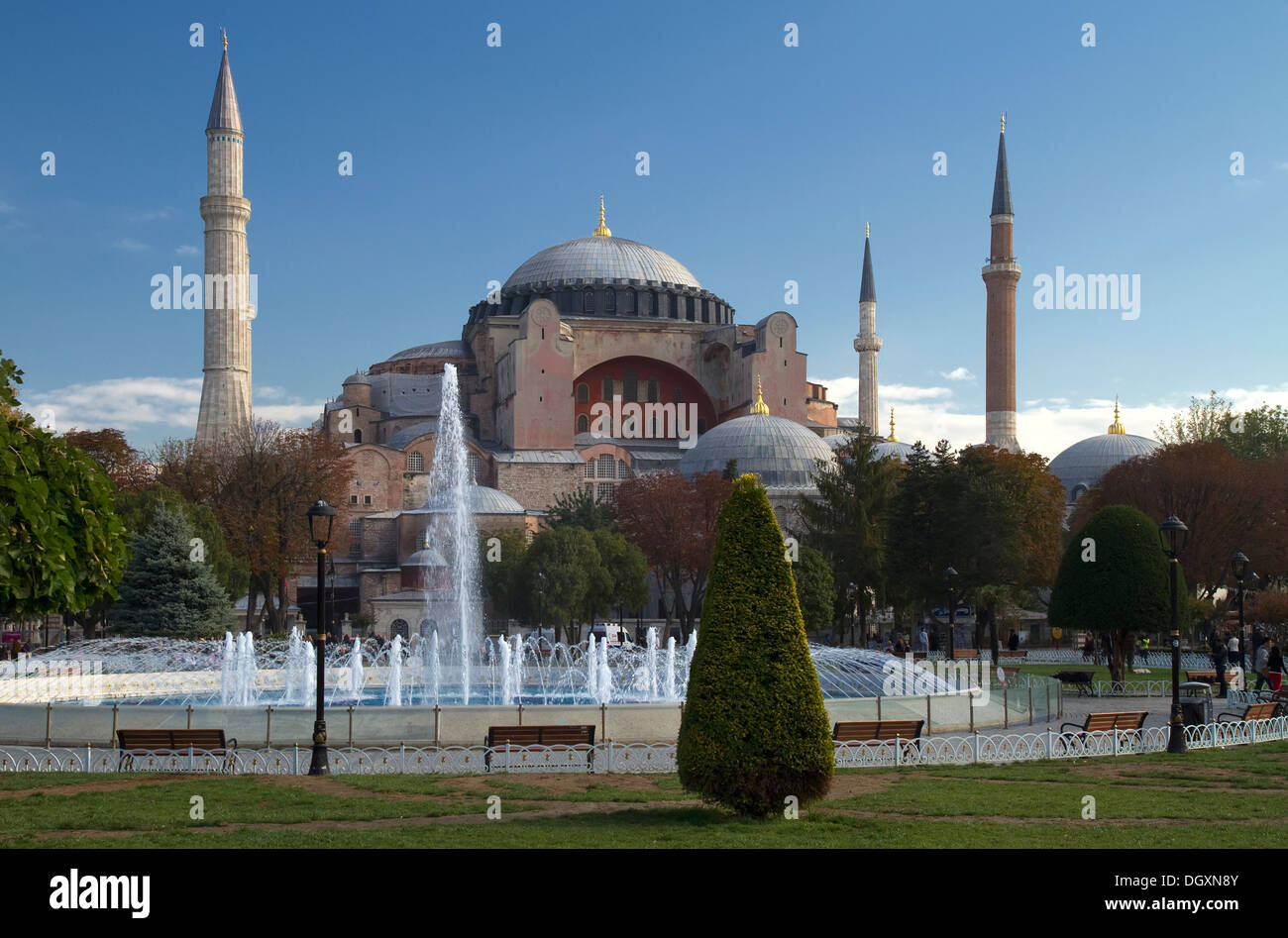 Vista su Hagia Sophia in Istanbul Turchia Foto Stock