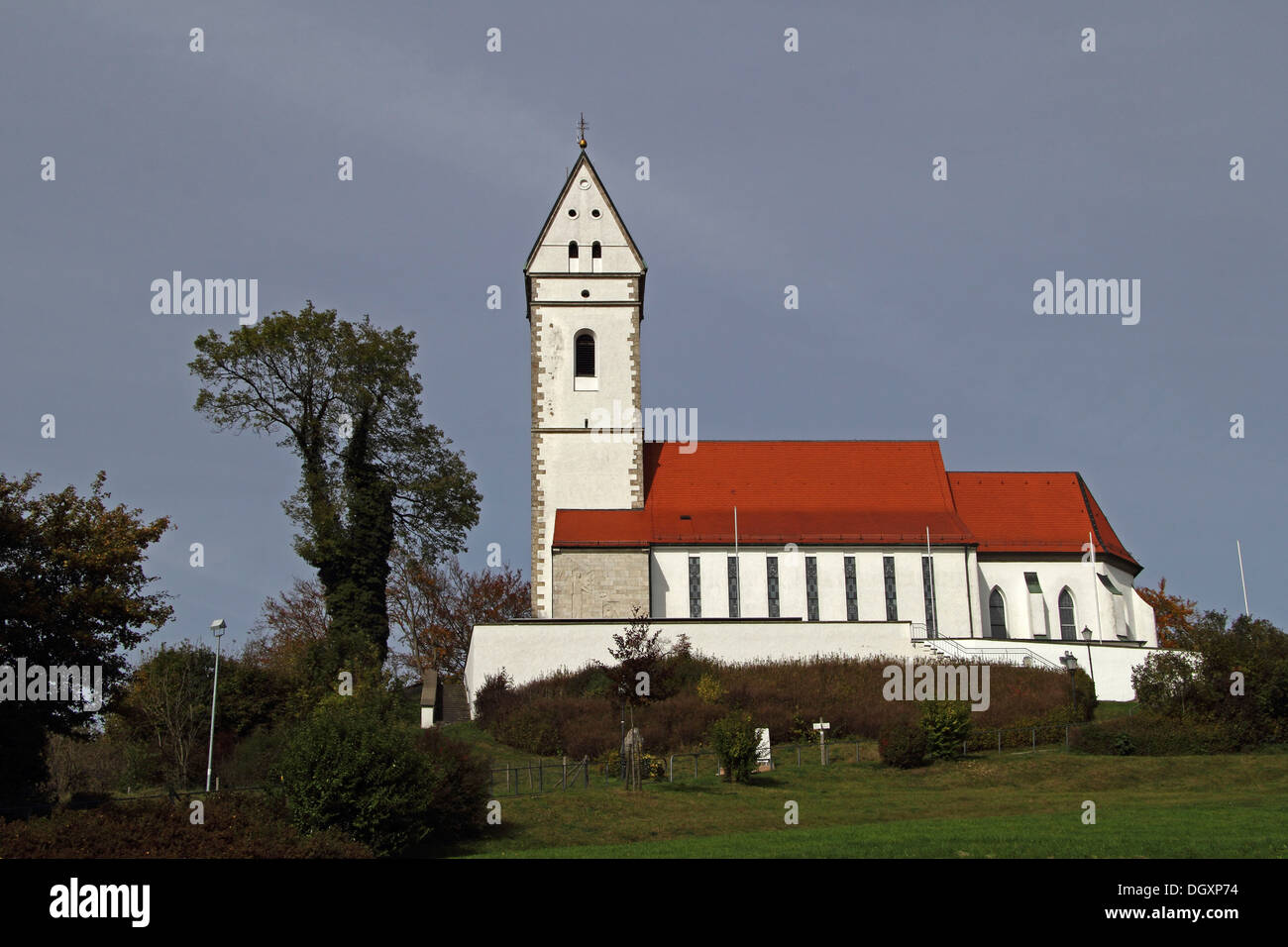 Bussenkirche, una chiesa di pellegrinaggio su una collina sacra, vicino Offingen, Alta Svevia, Baden-Wuerttemberg Foto Stock