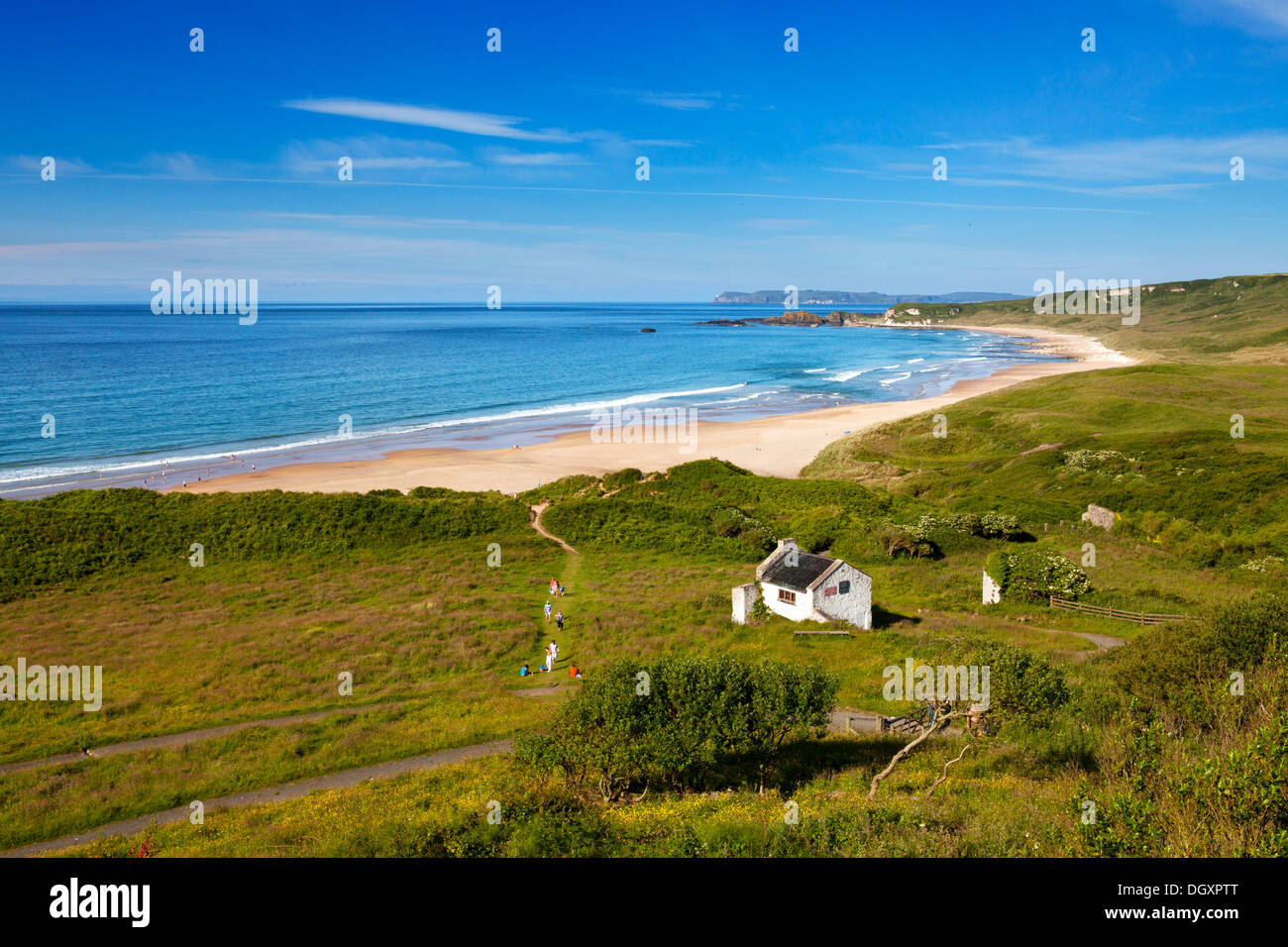 White Park Bay, Irlanda del Nord Foto Stock