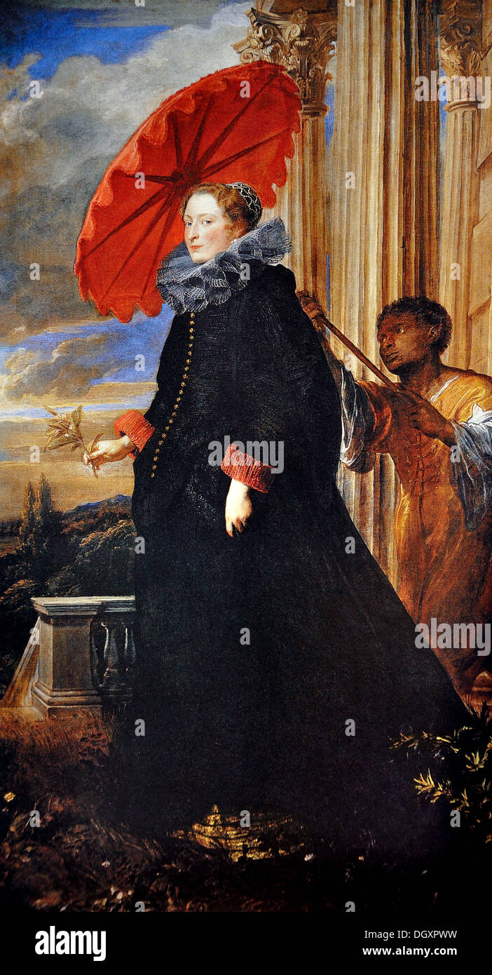 La Marchesa Elena Grimaldi - da Anthony van Dyck, 1623 Foto Stock