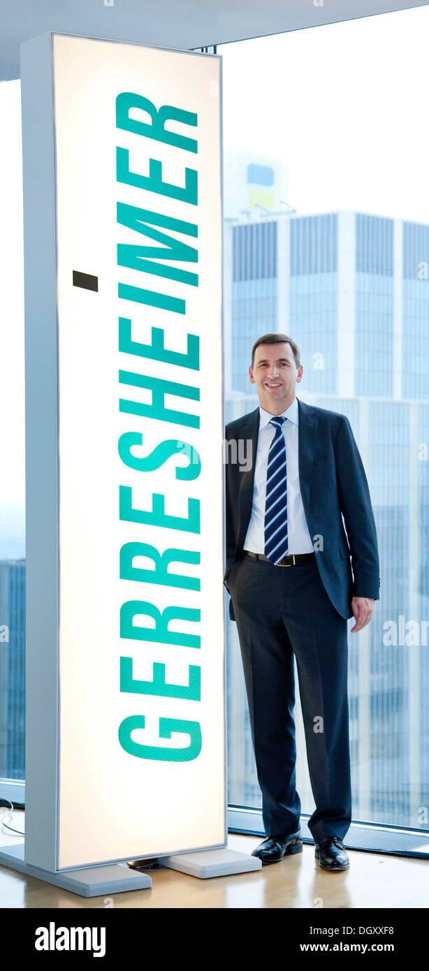 Uwe Roehrhoff, Chief Executive Officer di CEO di Gerresheimer AG, fornitore di imballaggi e soluzioni per sistemi costituiti da vetro e Foto Stock