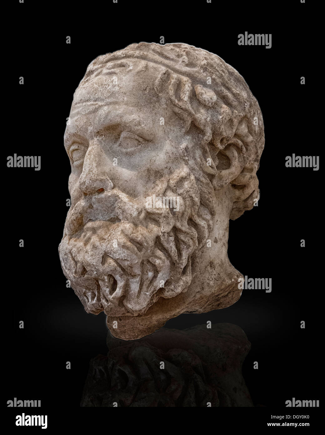 Un busto di Eschilo,un grande greco poeta e drammaturgo. Egli è accreditato come il fondatore della tragedia greca,lato su Vista Foto Stock