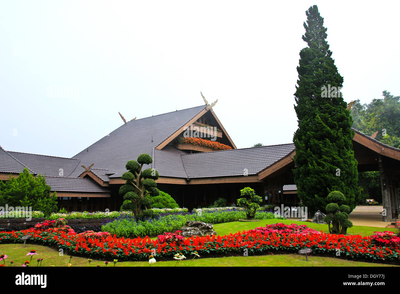 In Doi Tung palace, Chiang Rai thailandia Foto Stock