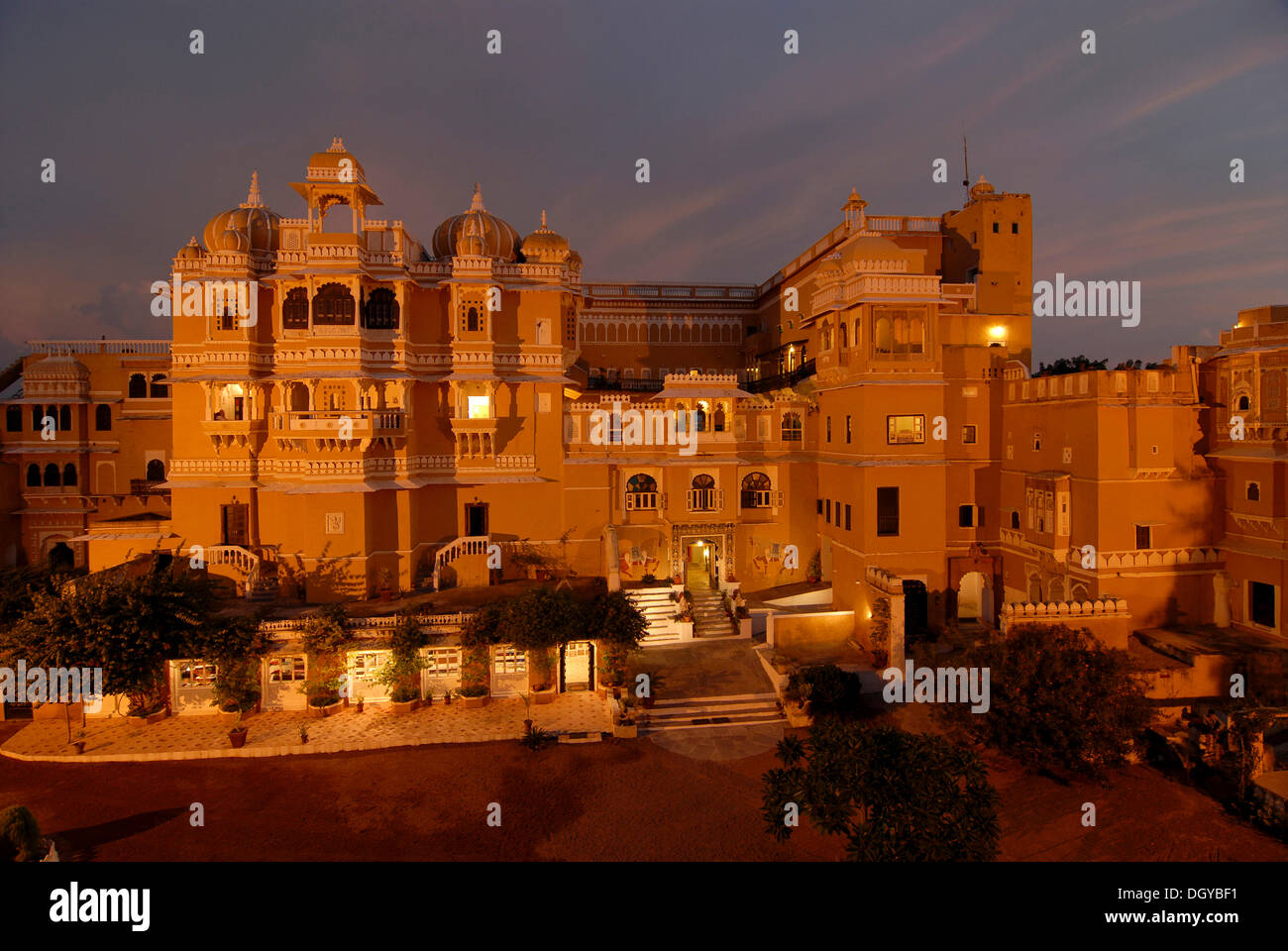 Esterno, Deogarh Palace Hotel, Rajasthan, India, Asia Foto Stock