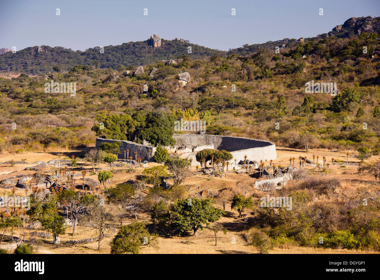 Western Enclosure, Grande Zimbabwe, nei pressi di Masvingo, Zimbabwe Africa Foto Stock