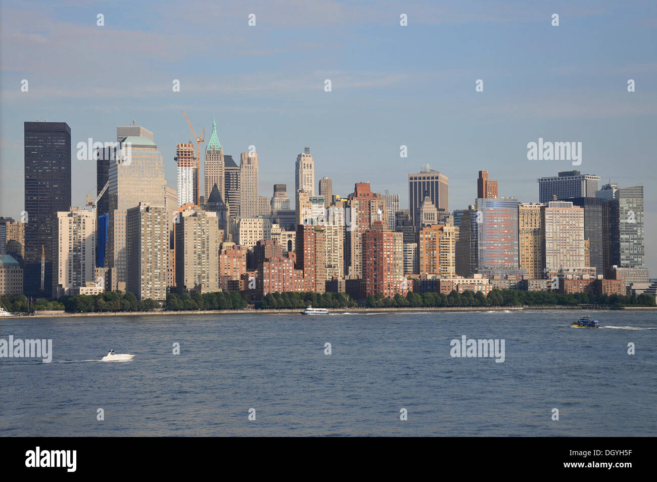 Skyline di Manhattan, a New York City, America del Nord, Stati Uniti d'America Foto Stock