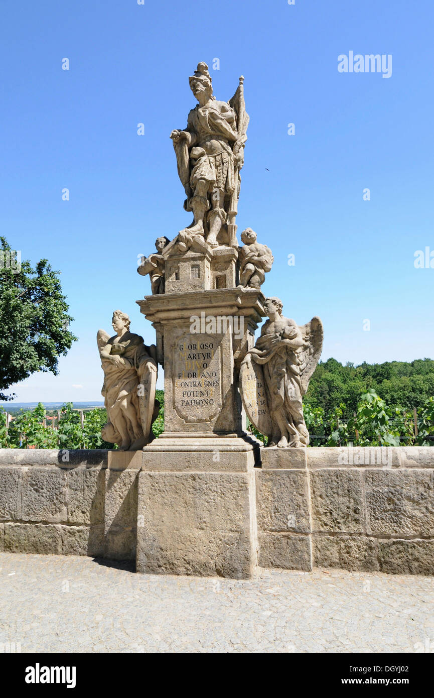 Statua di pietra avenue, barborska, Kutna Hora, Repubblica ceca, europa Foto Stock