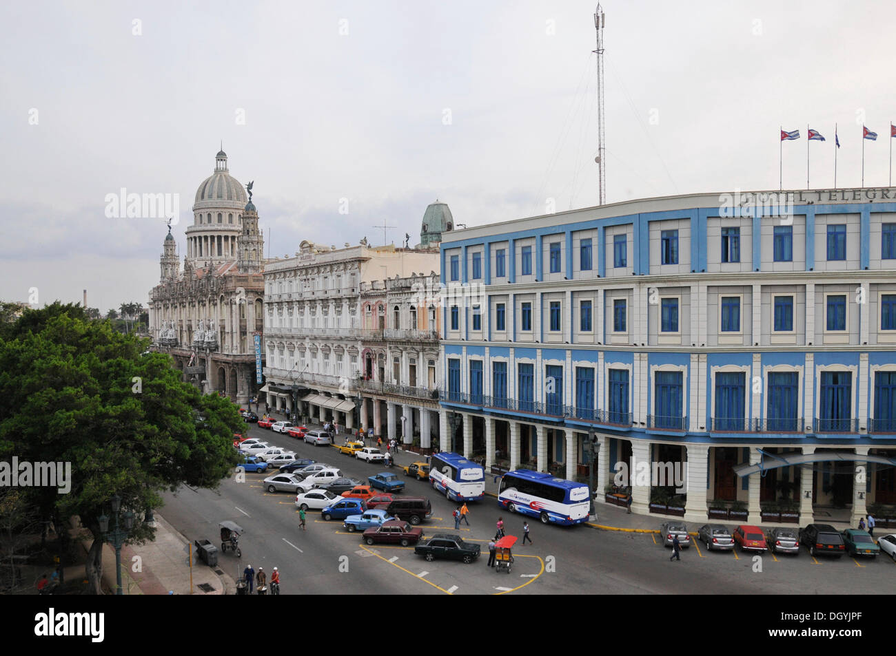 Central Plaza, avana, centro storico, Cuba, dei Caraibi e America centrale Foto Stock