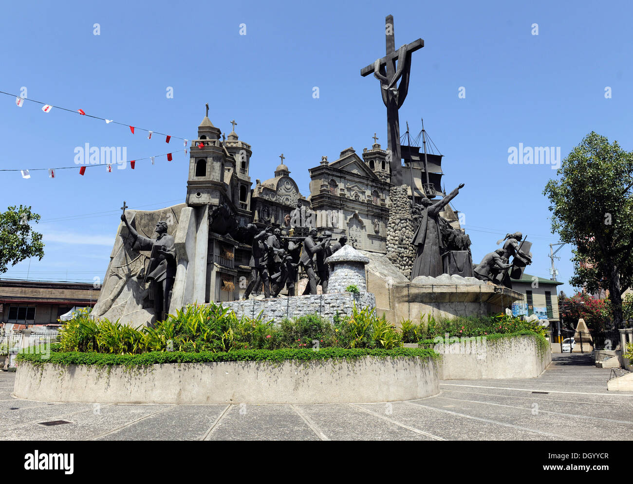 Patrimonio di Cebu monumento, Cebu, Filippine, Sud-est asiatico, in Asia Foto Stock