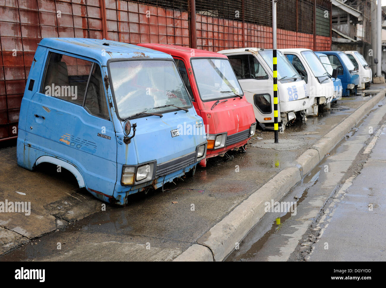Usato cabine di autocarri, Cebu, Filippine, Sud-est asiatico, in Asia Foto Stock
