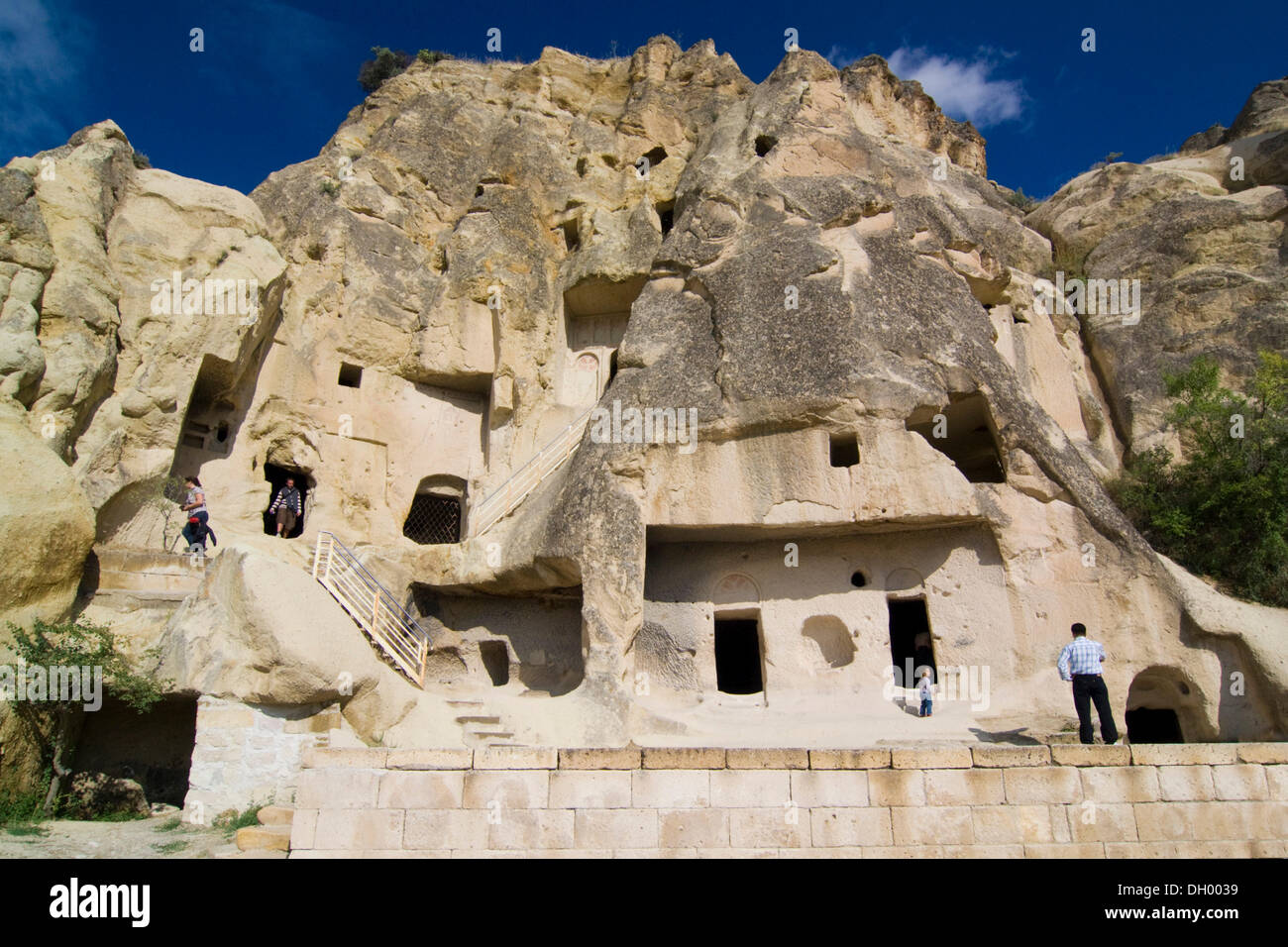 Chiesa rupestre nel museo a cielo aperto, sito Patrimonio Mondiale dell'UNESCO, Goreme, Cappadocia, Anatolia centrale, Turchia, Asia Foto Stock