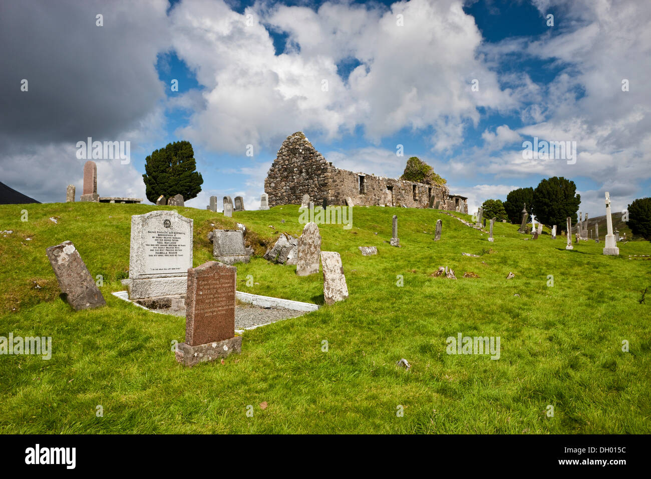 Vecchio Cimitero, Isola di Skye, Scotland, Regno Unito Foto Stock